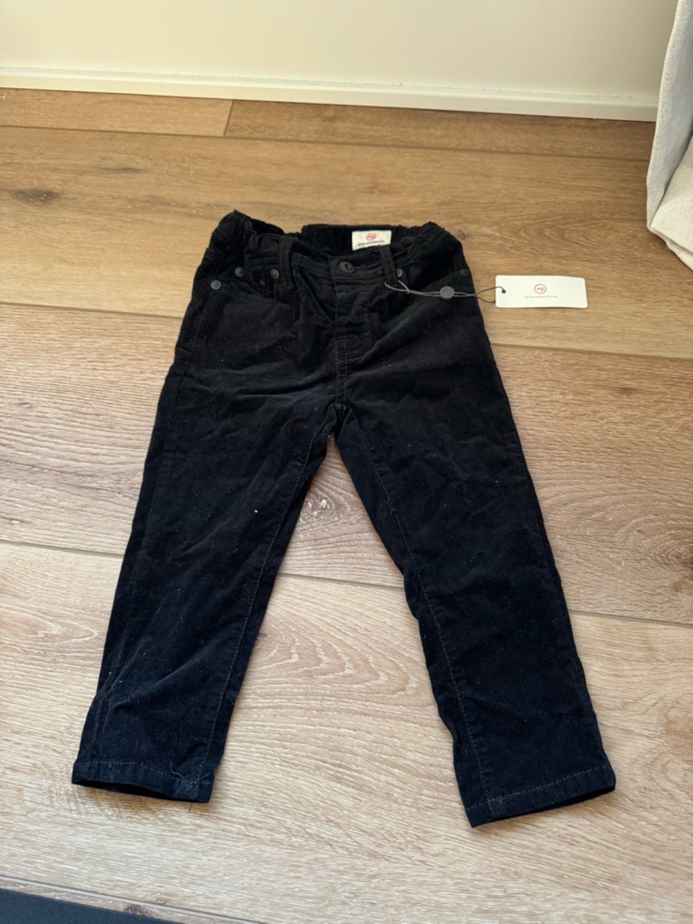 AG Adriano Goldschmied Black Corduroy Jeans Baby Boy size 24 month NWT
